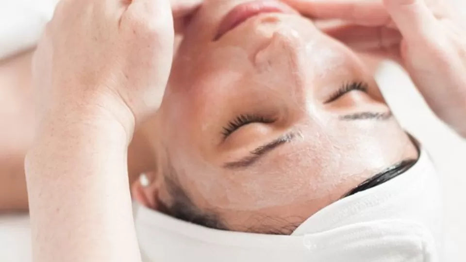 Japanese facial cupping massage for freshness and relaxation