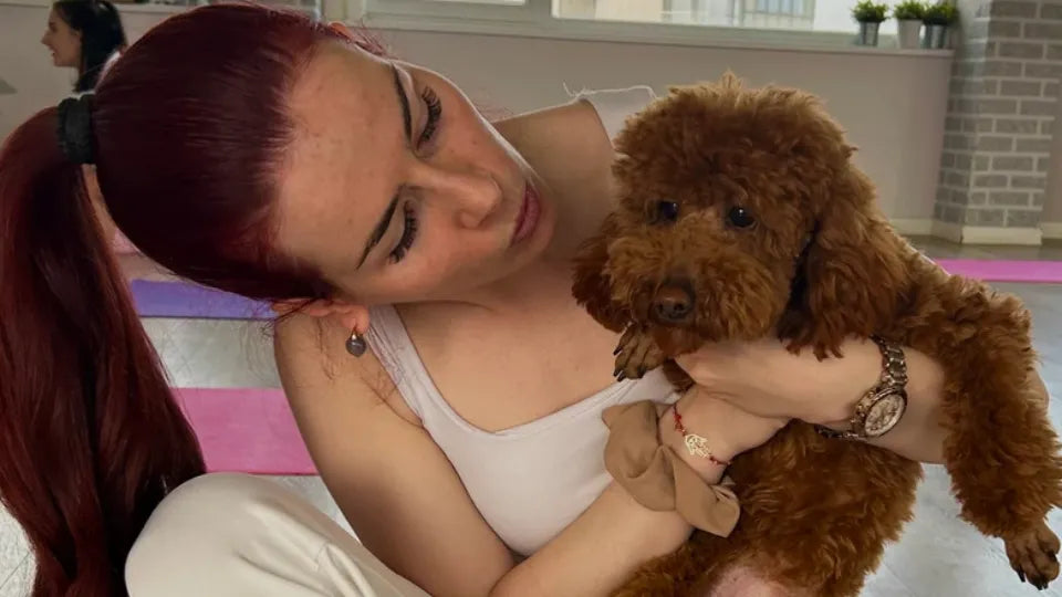 Puppy yoga in Sofia – group class with instructor