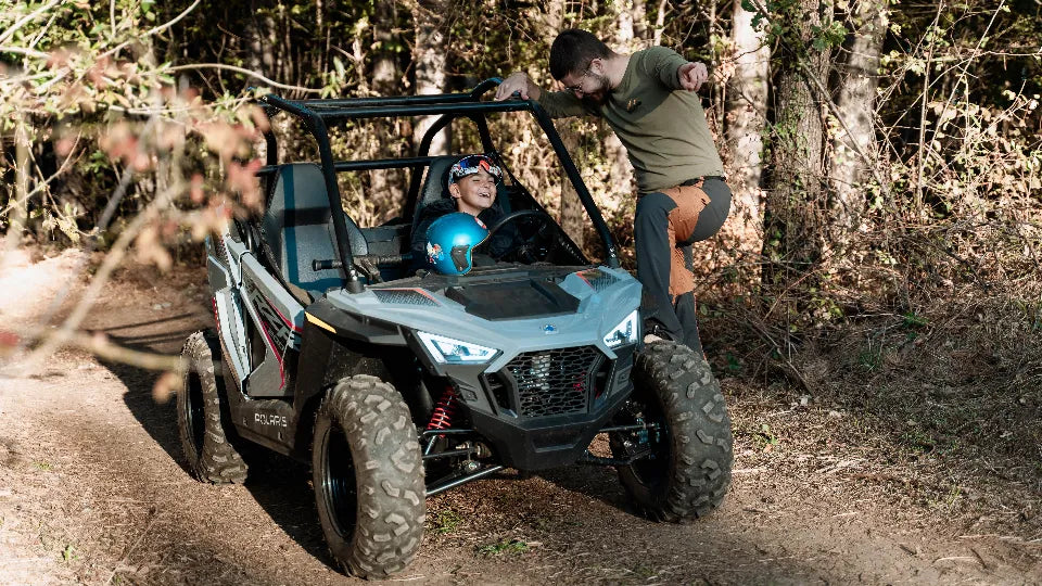 Children’s 200cc ATV lesson on an off-road course in Arbanasi
