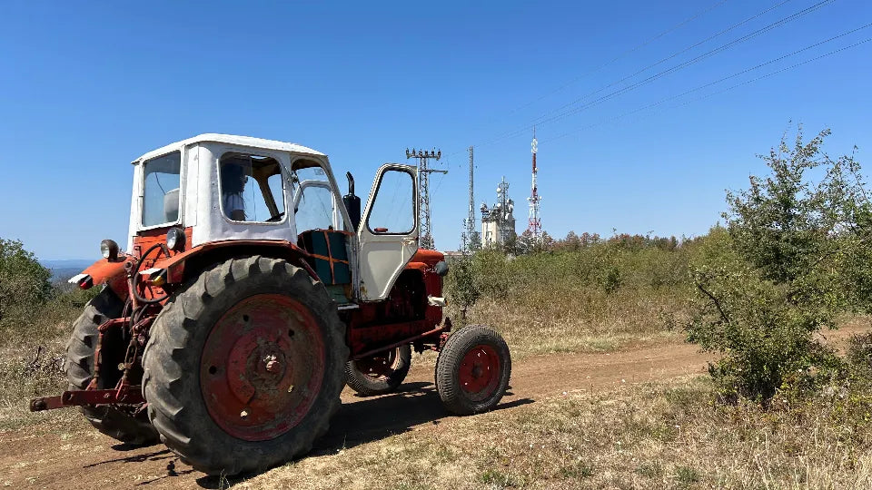 Unusual driving experience: tractor driving near Veliko Tarnovo