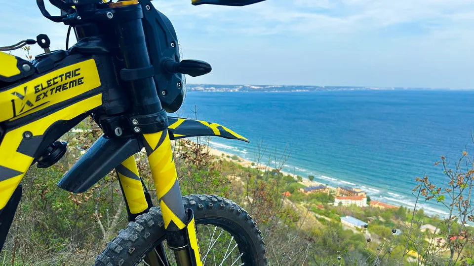 Electric dirt bike tour near Aladzha Monastery, Varna – off-road forest trails