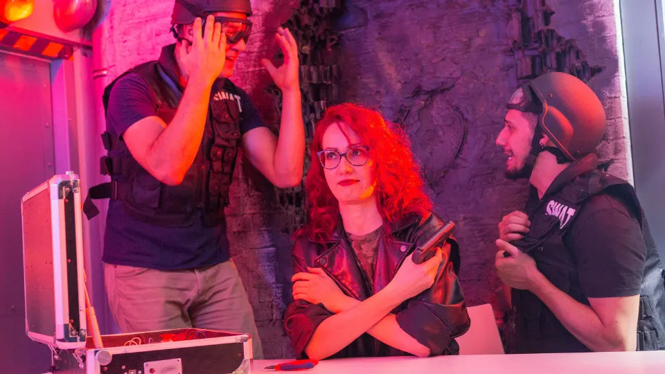 High‑tech control panel in BOOM escape room, Vasil Levski Blvd, Sofia