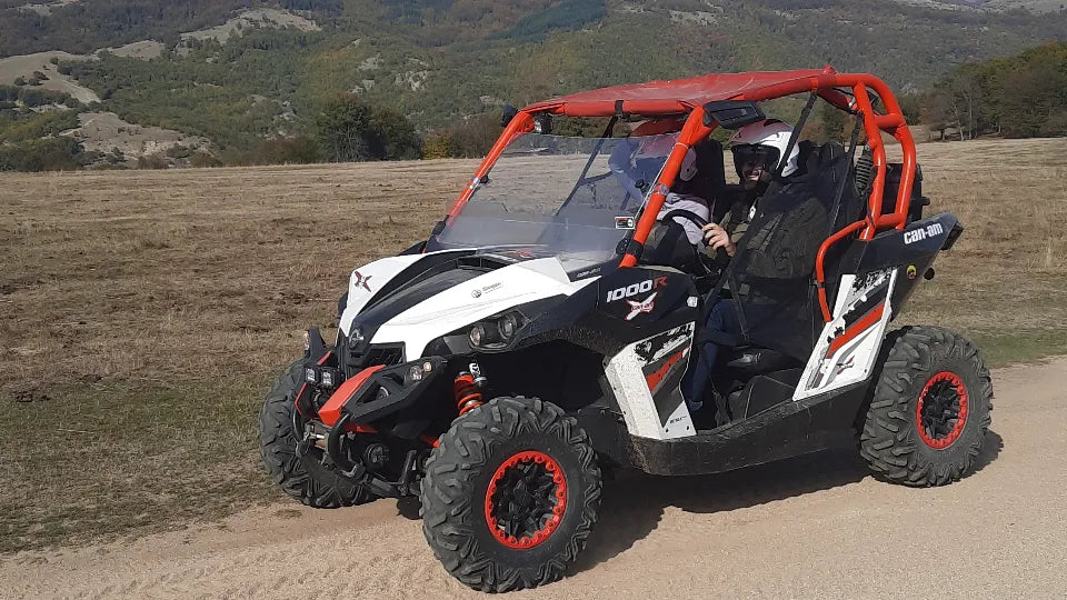 Helmet gear before a UTV tour near Kalofer