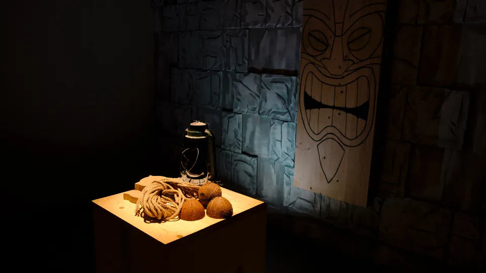 Escape room in Plovdiv – Lost Tiki set design and puzzles