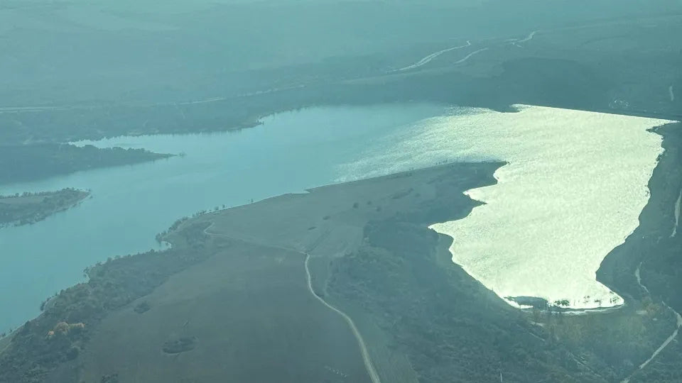 Take-off from Panicharevo Airfield (Dupnitsa) for a private flight over the reservoirs