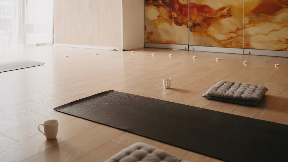 Synchronized breathing and relaxation for couples in a Sofia yoga studio