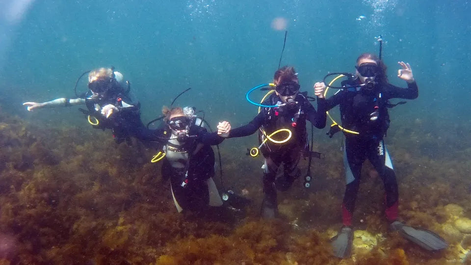 Shore dive during PADI Open Water in Sozopol