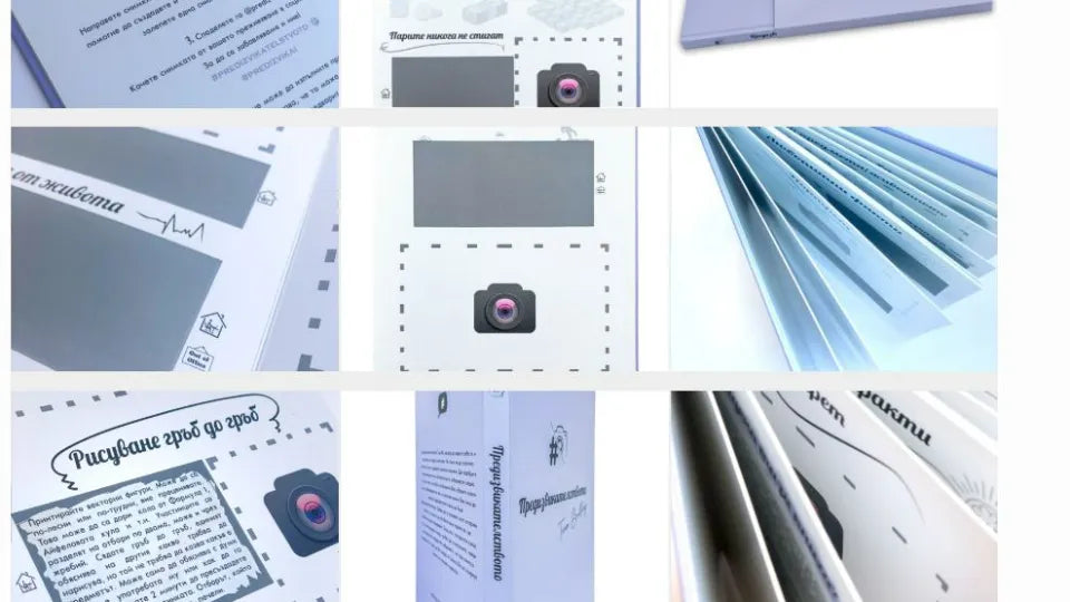 Printed team-building challenges book – inside pages