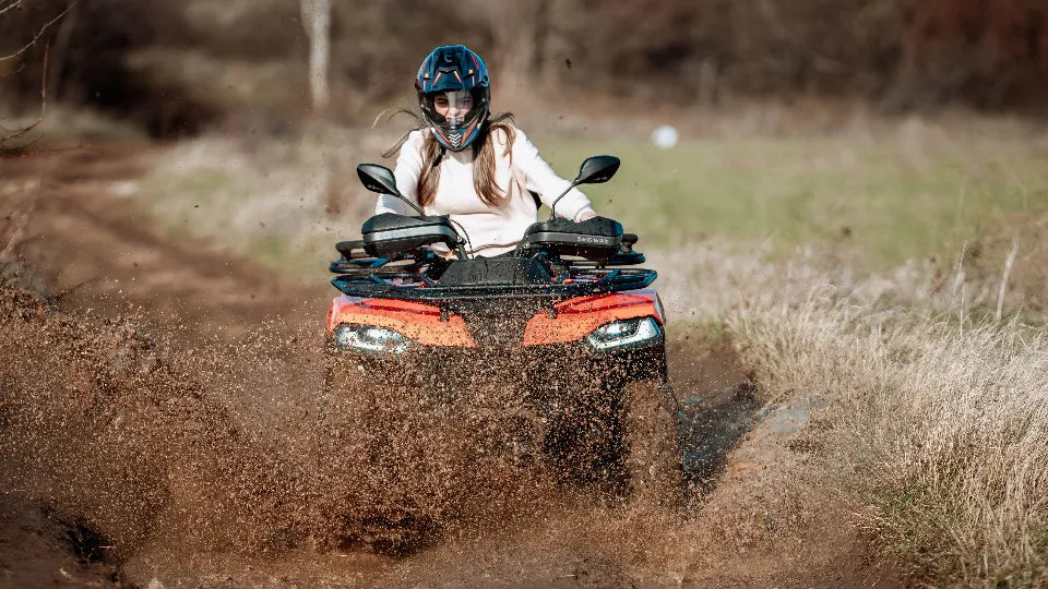 Helmet and goggles included for ATV off‑road Arbanasi