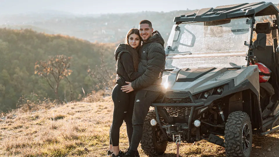 Three‑seat buggy on an off‑road route near Veliko Tarnovo