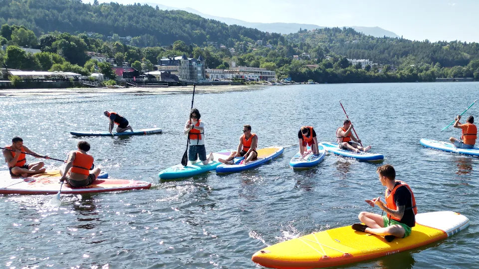 Stand up paddleboarding at a location of your choice – calm lake session
