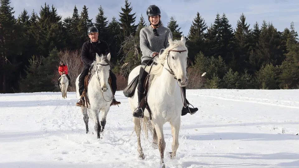 Romantic horseback riding in Borovets to Black Rock for two