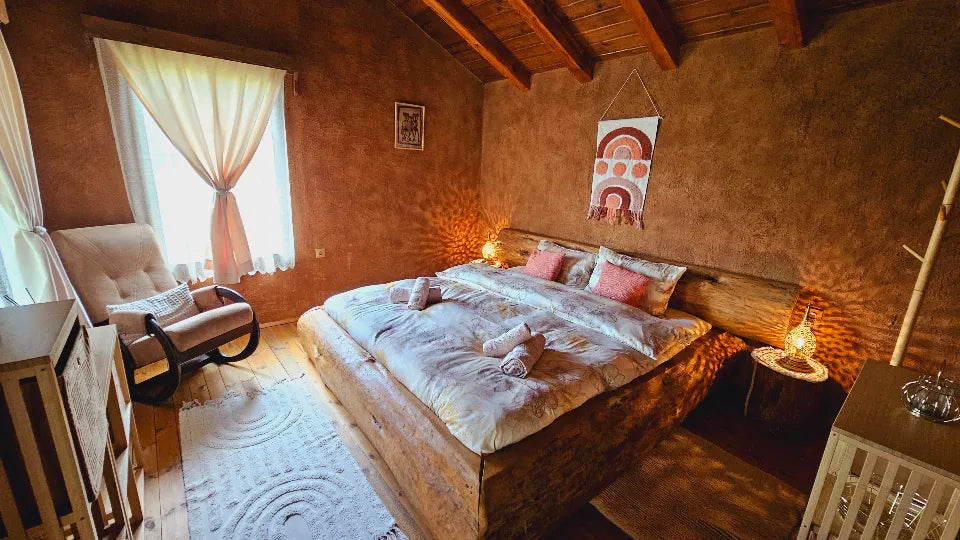 Romantic Stay for Two in a Private Wooden Eco House in Leshten Leshten Adventico