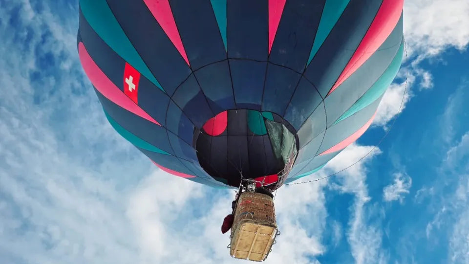 Tethered hot air balloon ride over Borovets with views of Rila