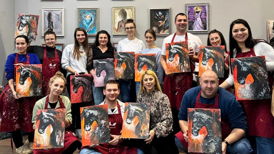 Paint and sip in Sofia – evening painting session with wine