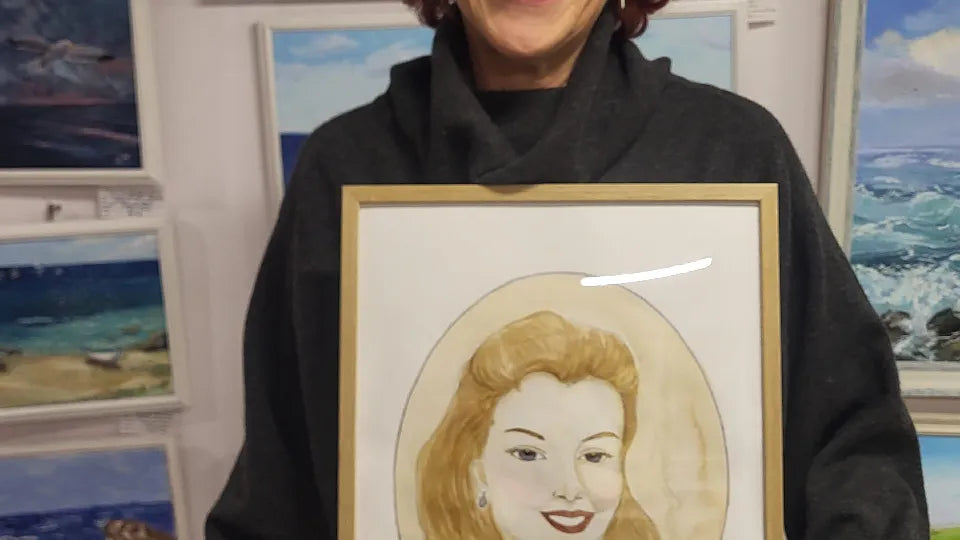Artist guiding a coffee painting session in Sofia
