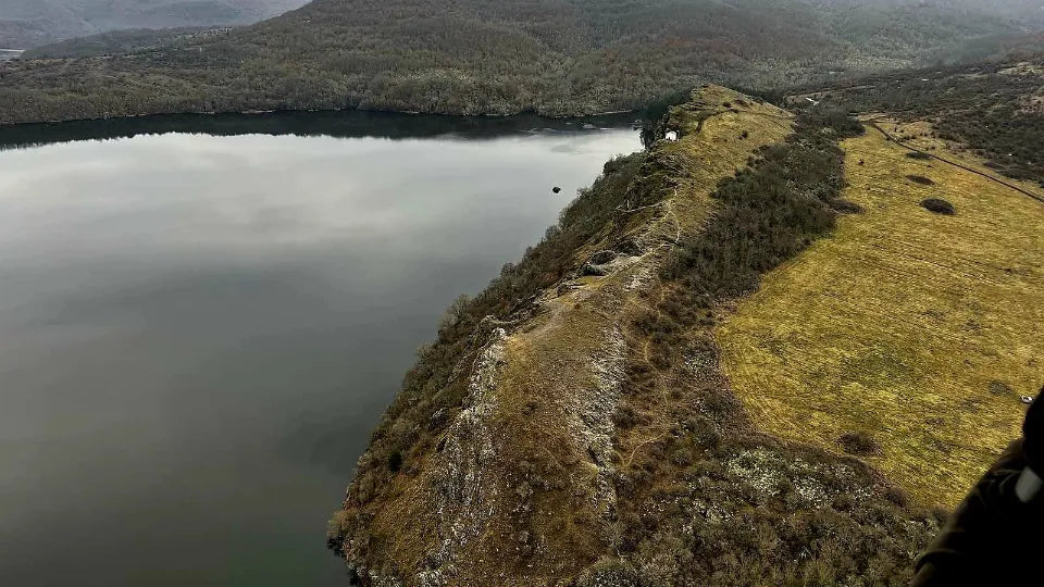 Hot air balloon ride near Pernik over Pchelina Reservoir