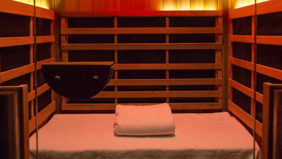 Infrared sauna cabin with 10 individual sessions