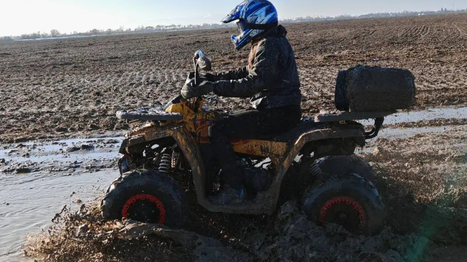 Safety briefing and test metres on an ATV near Plovdiv