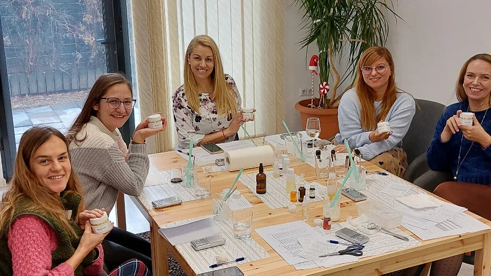 Small women’s group cosmetic workshop in Sofia