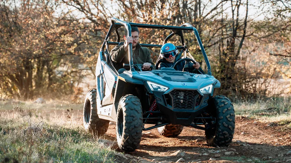 Driving a buggy in the hills near Arbanasi, Veliko Tarnovo