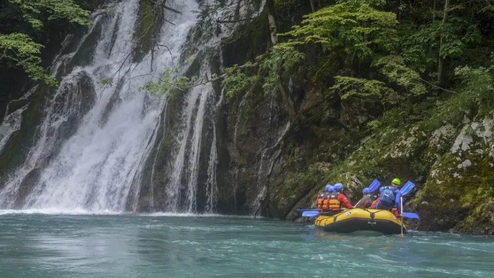 Rafting in the Tara River canyon near the Montenegro–Bosnia border