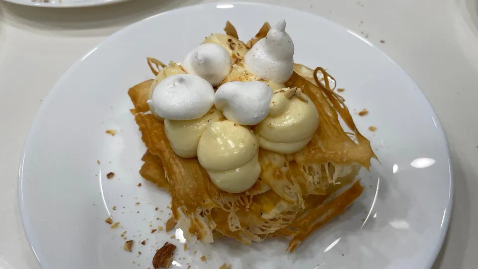 Milk Bastilla dessert with orange blossom – Moroccan class in Sofia