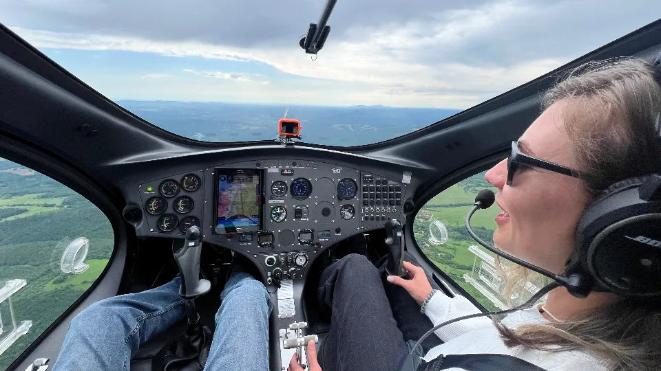 Cavalon gyrocopter at Sapareva Banya Airfield with instructor