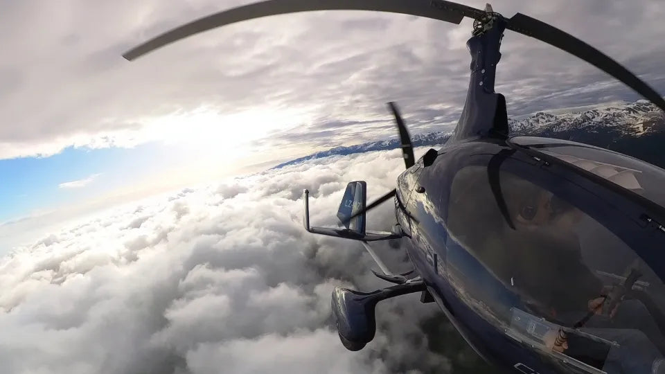 Panoramic views from a gyrocopter over Sapareva Banya