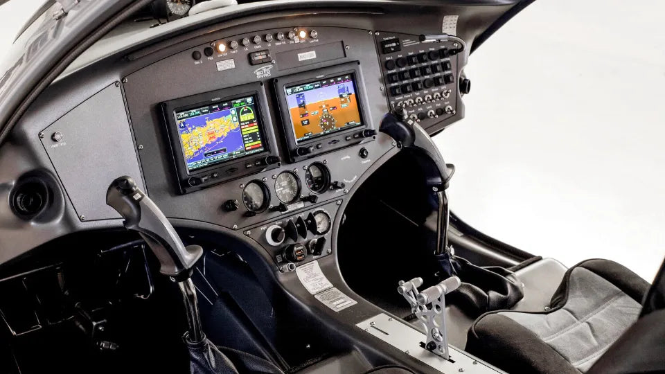 AutoGyro Cavalon cockpit with panoramic windows