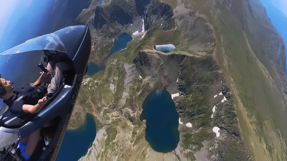 Tandem gyrocopter flight with instructor near Rila