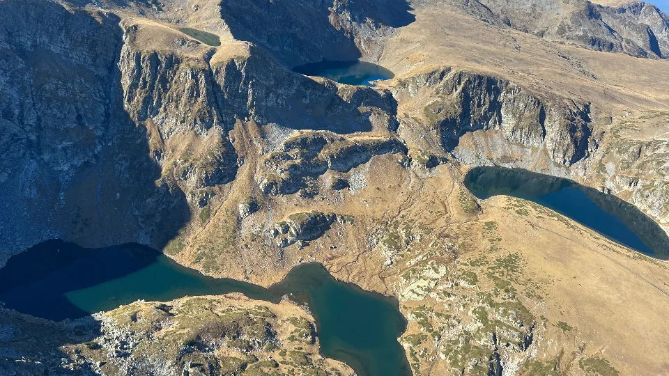Panoramic view of Mt. Malyovitsa from a gyrocopter