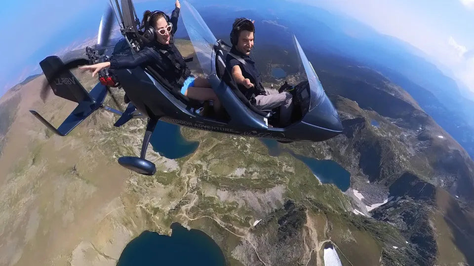 Present a voucher for a Seven Rila Lakes gyrocopter ride