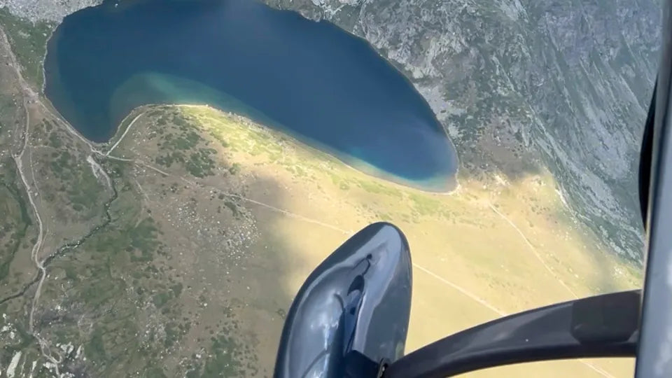 AutoGyro MTO-Sport open cockpit with mountain views