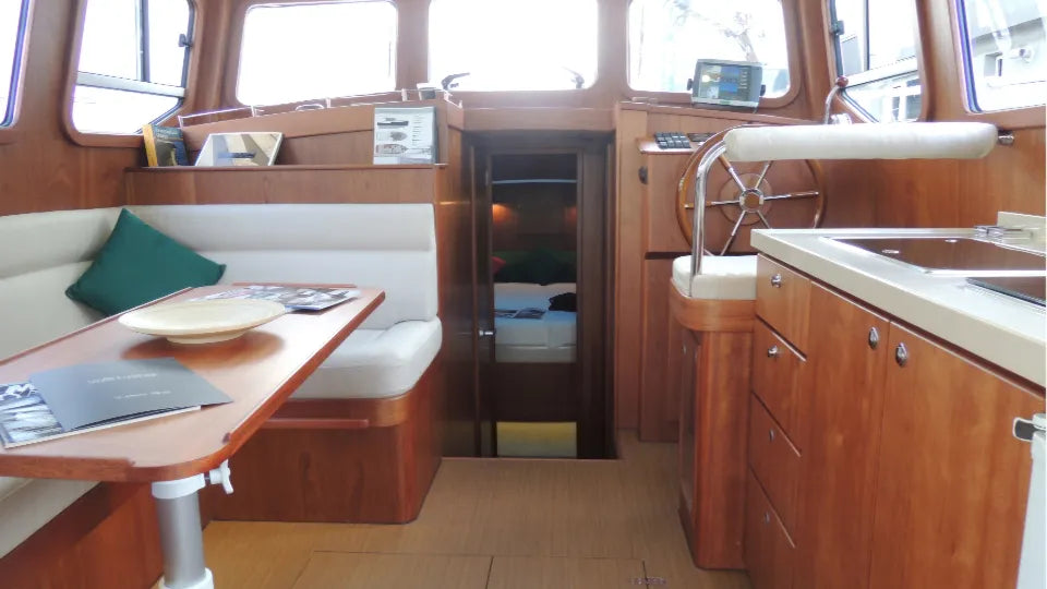 Deck of yacht Miss Melody on a sunset cruise in Nessebar