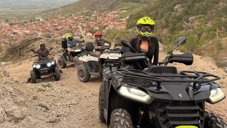 Forest ATV trail near Ustina, Plovdiv with panoramic views