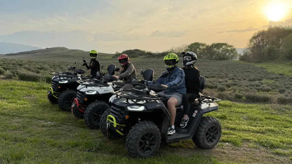 Group ATV off-road adventure with vistas around Ustina, Plovdiv