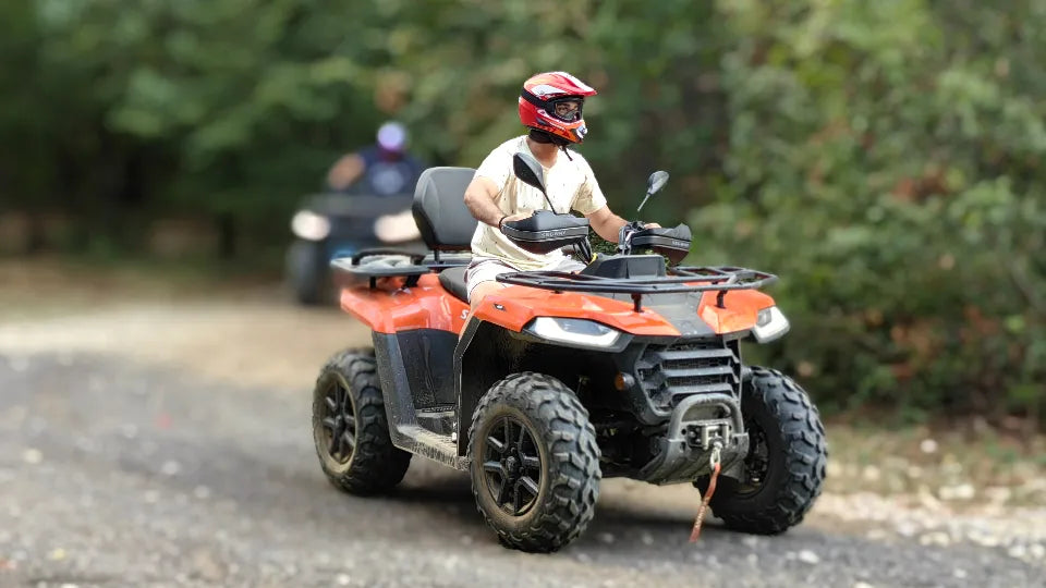Panoramic stop on an ATV route near Veliko Tarnovo