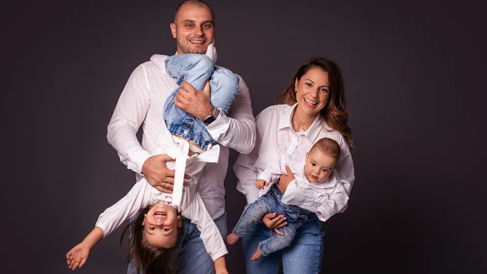 Kids and family studio photoshoot in Sofia