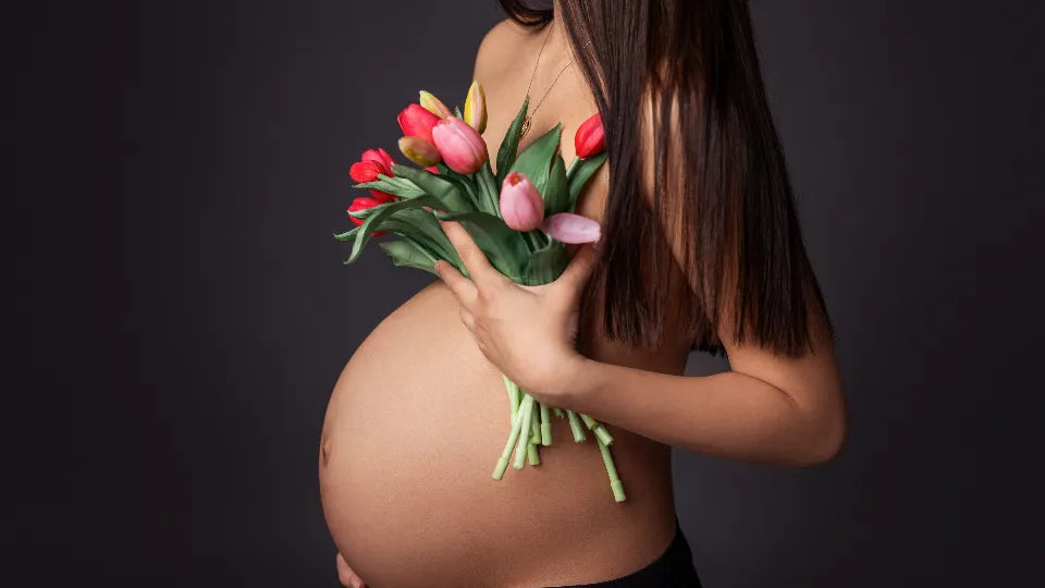 Maternity studio photoshoot in Sofia – portrait of an expectant mother