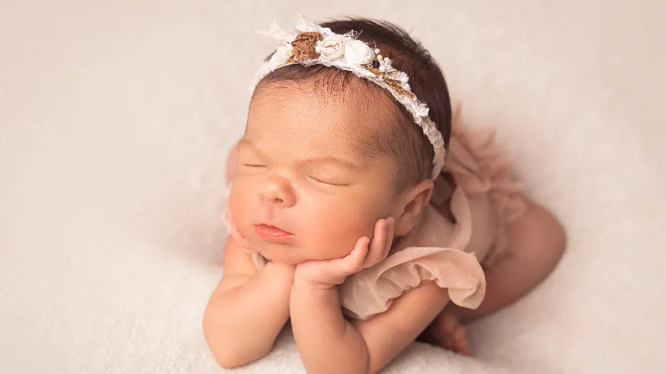 Professional studio setup for newborn photos in Sofia