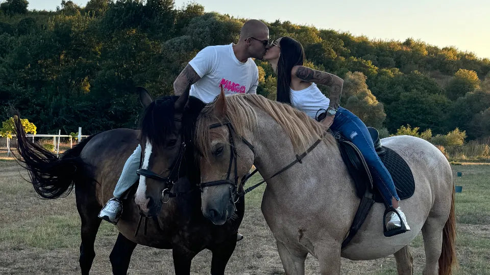 Romantic horseback ride for couples along the Dabravka River in Strandzha