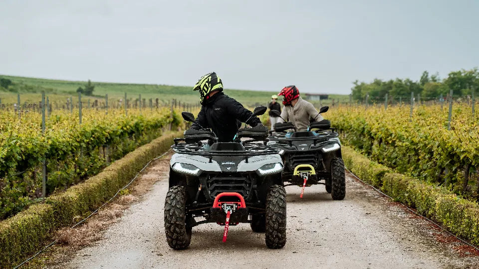 Scenic viewpoint stop on an ATV route near Plovdiv