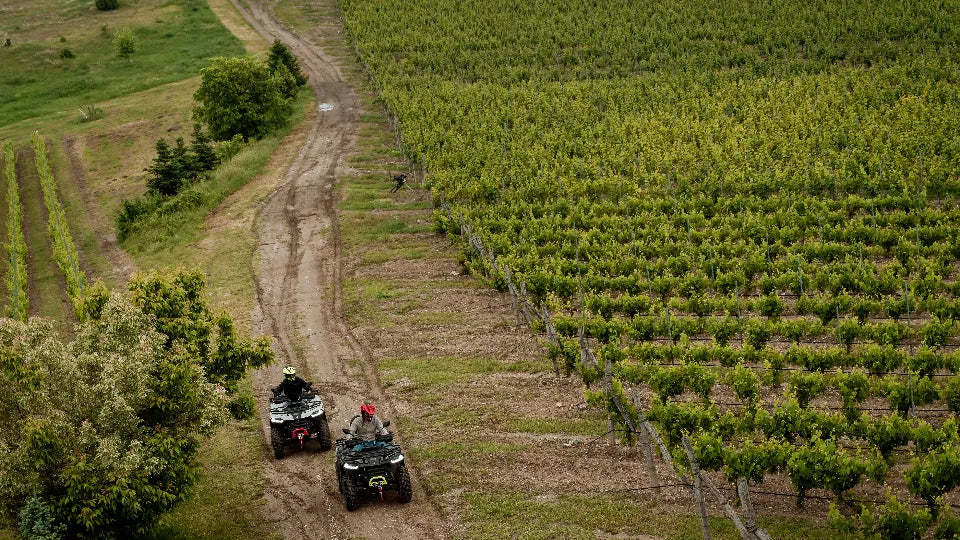 High-class 500cc ATV prepared for a ride near Ustina