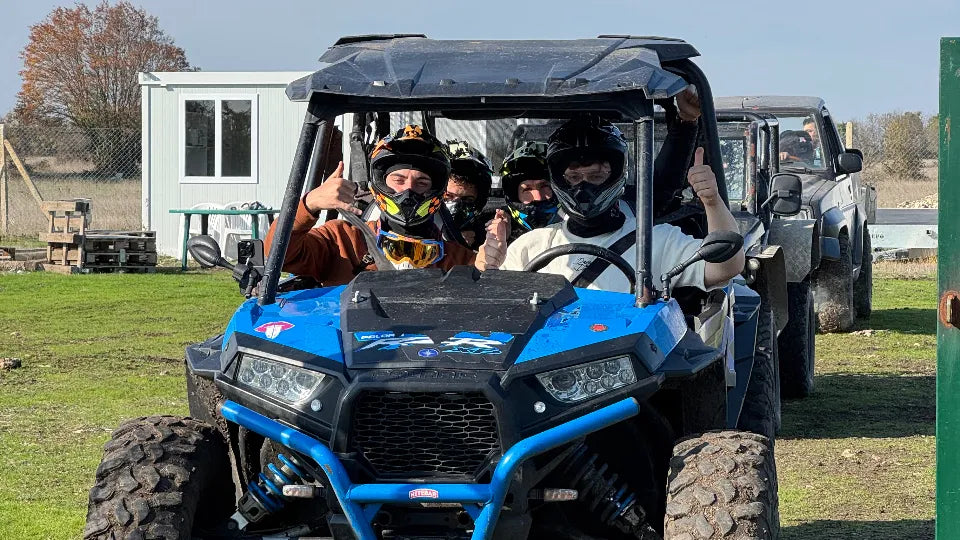Helmets and goggles provided for the Varna buggy tour