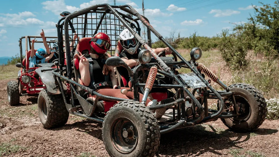 Off‑road buggy ride near Arbanasi with views over Veliko Tarnovo