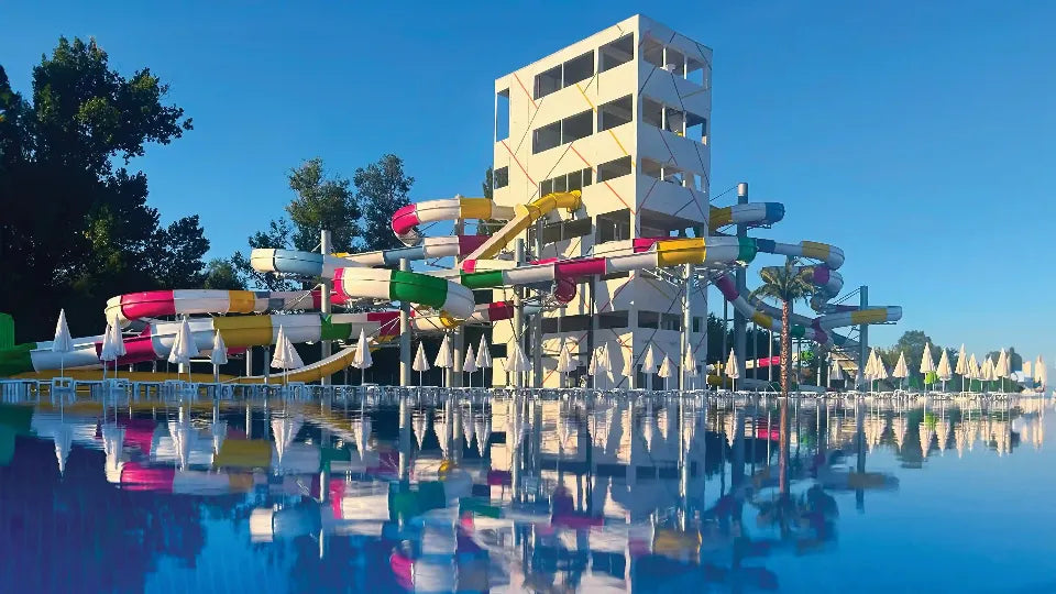 Kids’ splash and slide zone at Aquapark Sofia