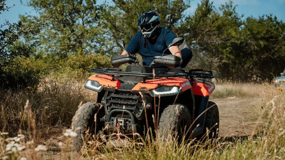 Driving a two‑seater ATV around Arbanasi viewpoints