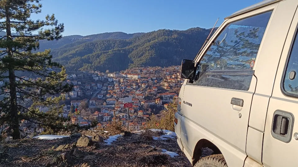 Off-road safari in Momchilovtsi on a mountain track in the Rhodopes