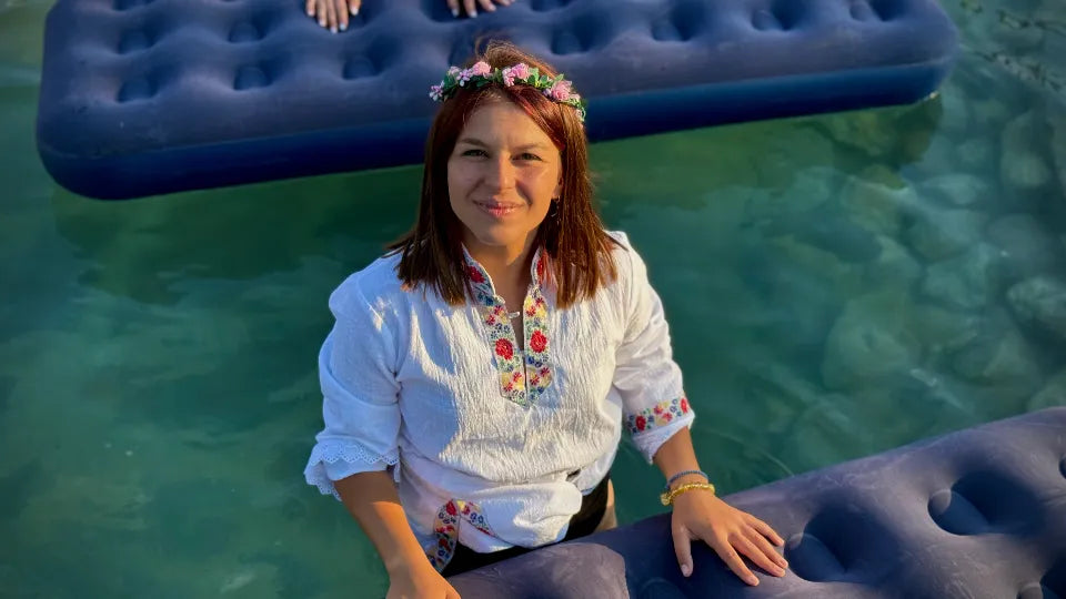 Singing bowls sound bath by the pool in Velingrad